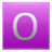 Letter O pink Icon